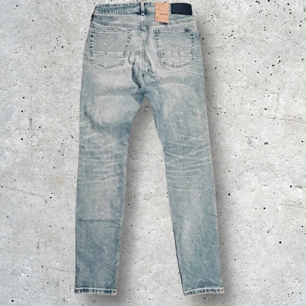 NWT Pacsun Stacked Skinny Paint Splatter Distressed Jeans